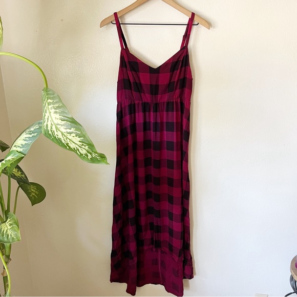 torrid Dresses & Skirts - Torrid | Plaid Challis High Low Dress